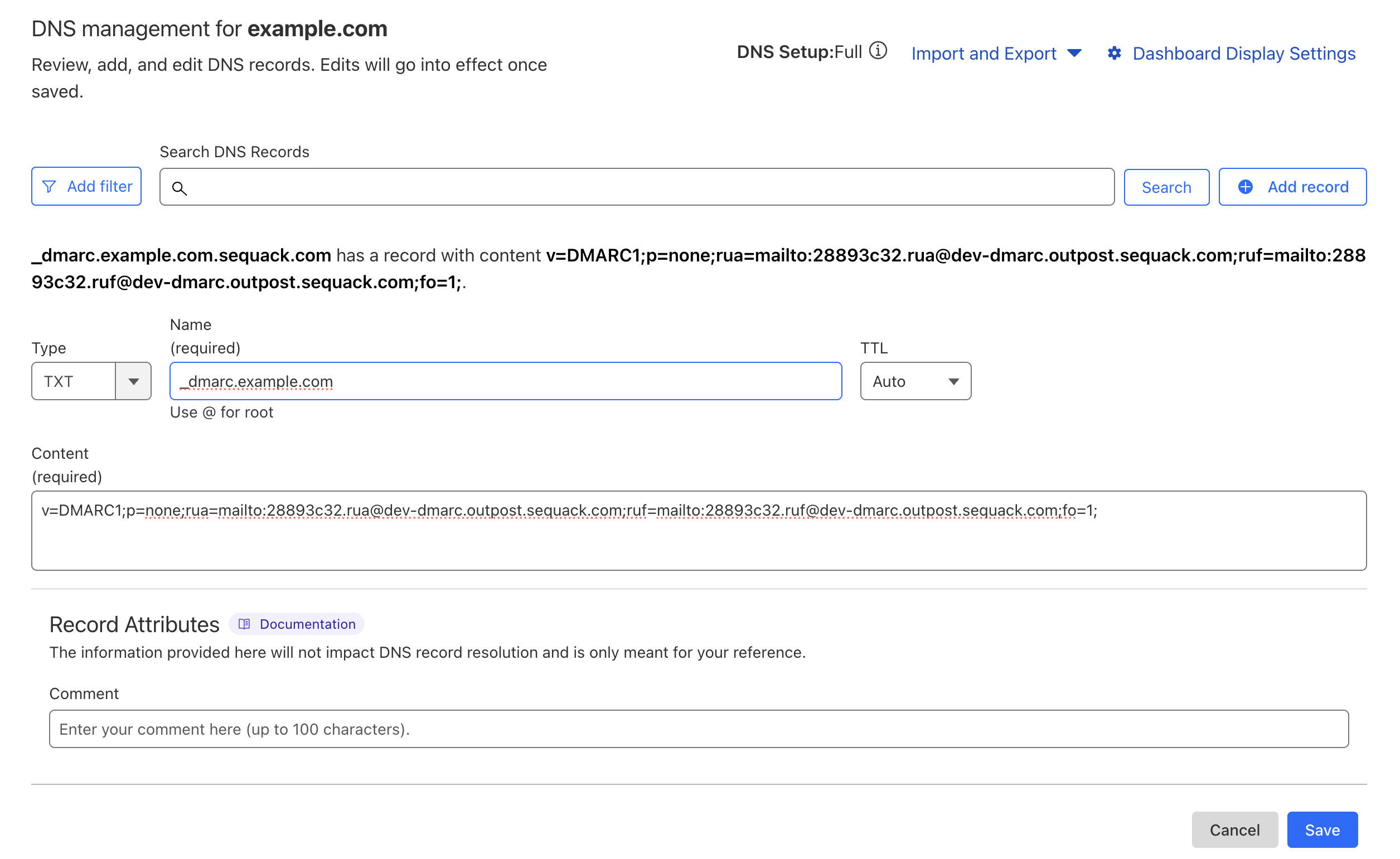 DNS Verification Instructions
